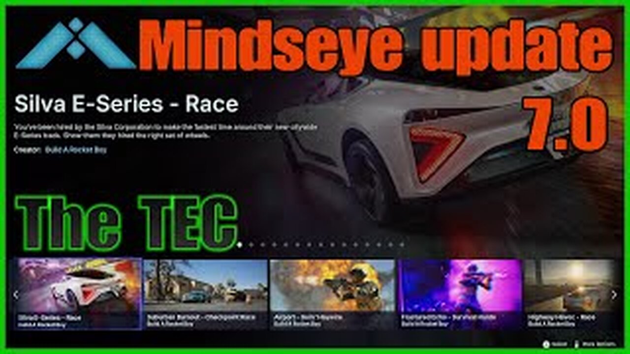 Mindseye Arcadia Update 7 : Information and more.