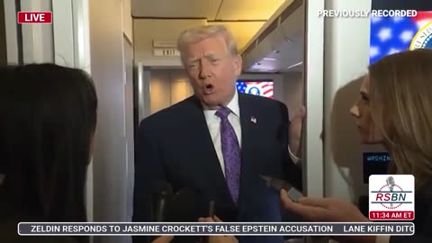 WATCH: President Trump Holds a Press Gaggle Onboard Air Force One Enroute to South Korea - 11/30/25