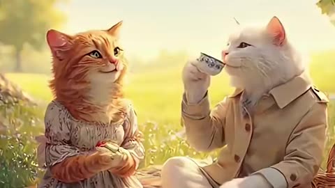 📹 "Ultra Realistic Cat Picnic Ride 🧺 | AI Cats For U