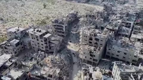 Palestine_ Drone footage shows Jabalia camp in ruins after Gaza ceasefire