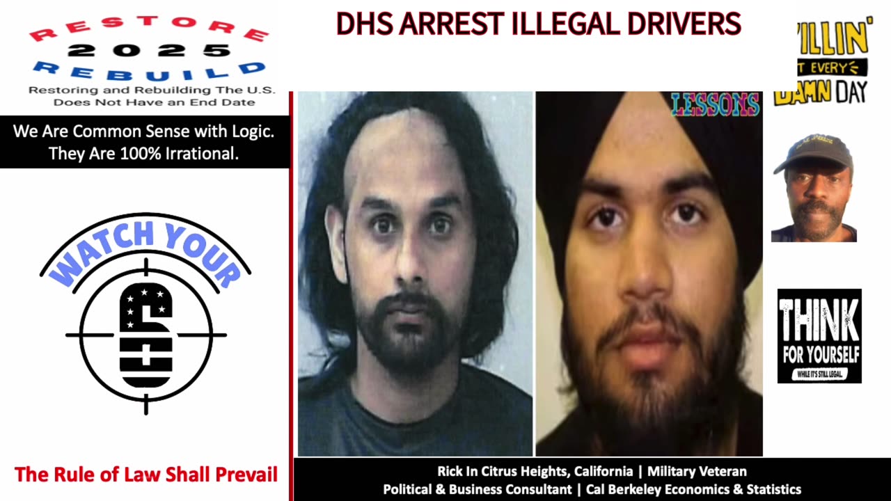 DHS Arrest Illegal Alien Drivers and Those Who Can't Speak English