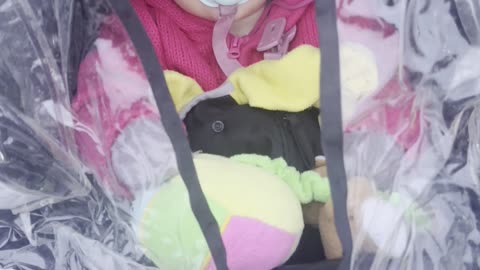 Rainy Day Stroller Walk ☔️👶 (Kayla’s Cozy Rain Cover)