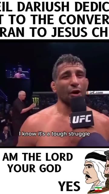 UFC's Beneil Dariush Dedicates Fight to True Freedom Through Christ for His People in Iran