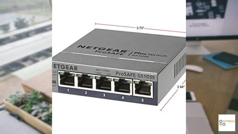 NETGEAR 5-Port Gigabit Ethernet Plus Switch (GS105Ev2)