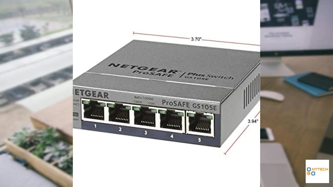 NETGEAR 5-Port Gigabit Ethernet Plus Switch (GS105Ev2)