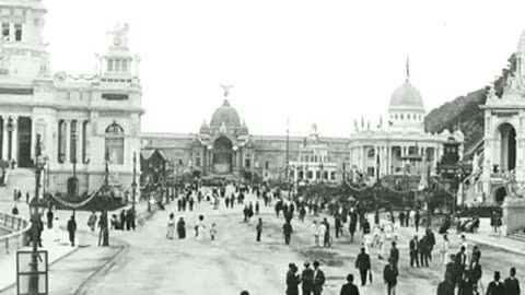 Old buildings painted white - Rio Exposition 1908