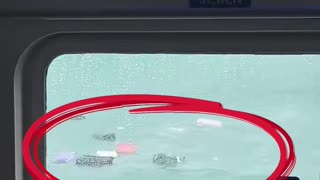 Primero ven maletas flotando… y luego entienden que son de los propios pasajeros