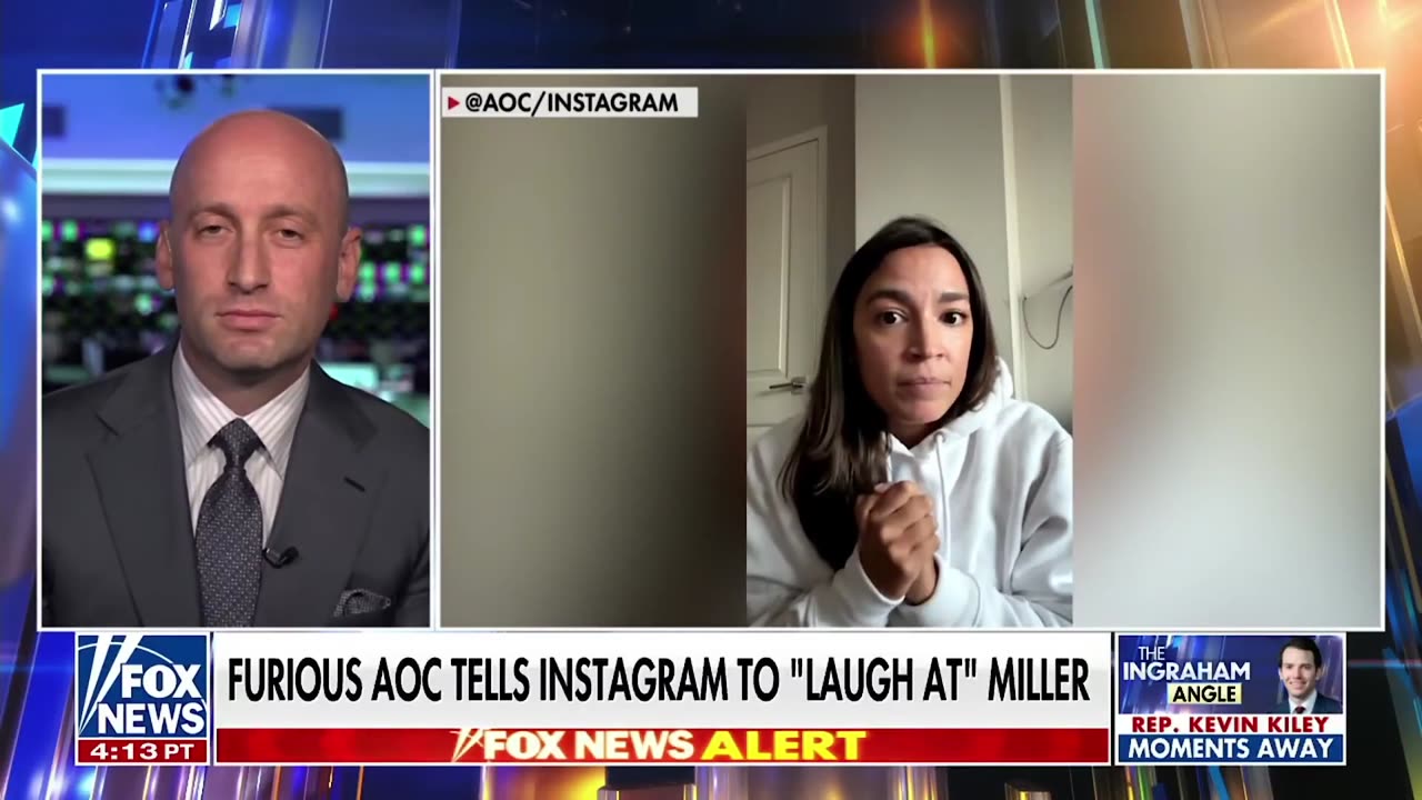 Watch Stephen Miller Laugh After AOC Tries To Ridicule His Height