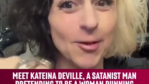 Politics - 2026 WI Meet Liberal Democrat Kateina Deville Tranny Satanist Running For Congress In WI