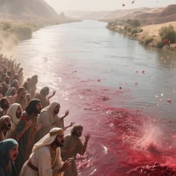 🐍 Moses and Aaron Before Pharaoh – The Beginning of the Plagues of Egypt