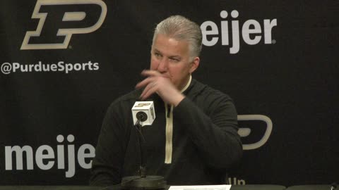 #13 Purdue's Matt Painter Post-Game Press Conference After 96-84 Win Over Yale Part 2