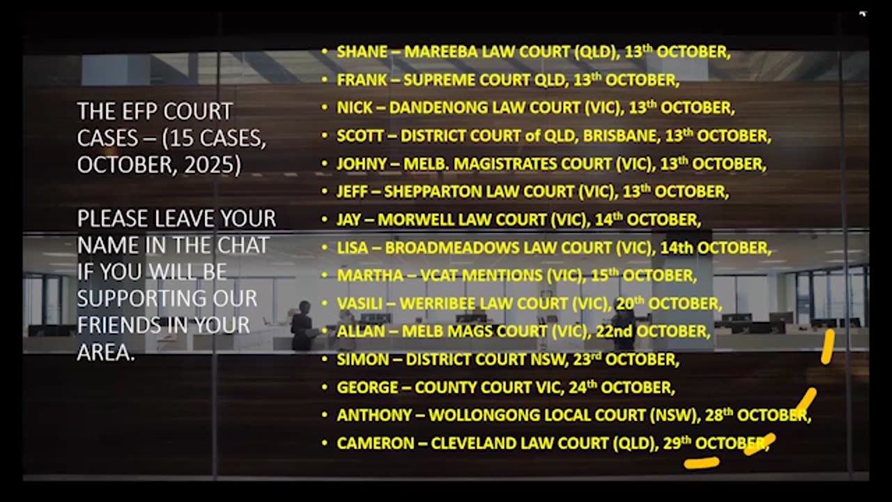 October 13: EFP Exposing the Corruption The Property