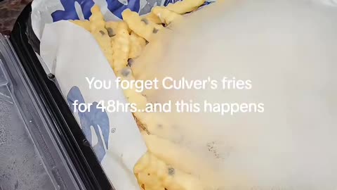 Culver’s French fries and her kids left them out of the fridge for 2 days