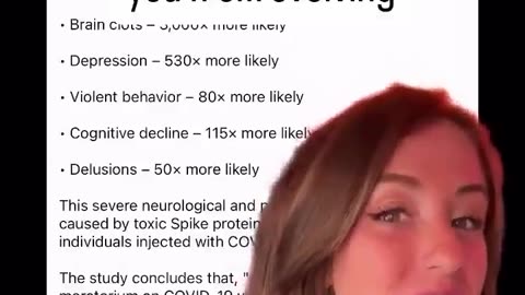 "There is a strong association between Covid-19 injections and neuropsychiatric disorders