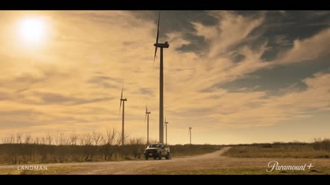 Landman | Tommy Explains Why Even Wind Turbines Depend on the Oil Industry (S1, E3) | Paramount+