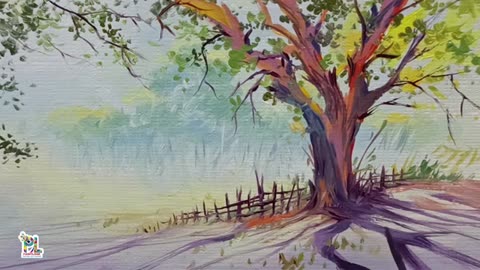 How to paint Easy Scenery Art