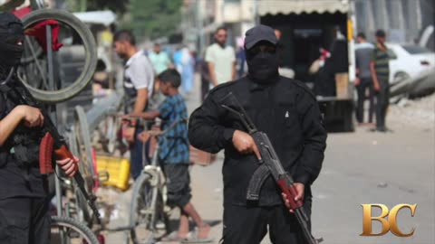 Hamas deploys armed fighters and police across parts of Gaza