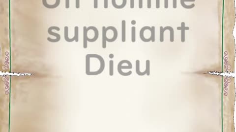 Un homme suppliant Dieu - Huhito Fables-Version française Vol.13
