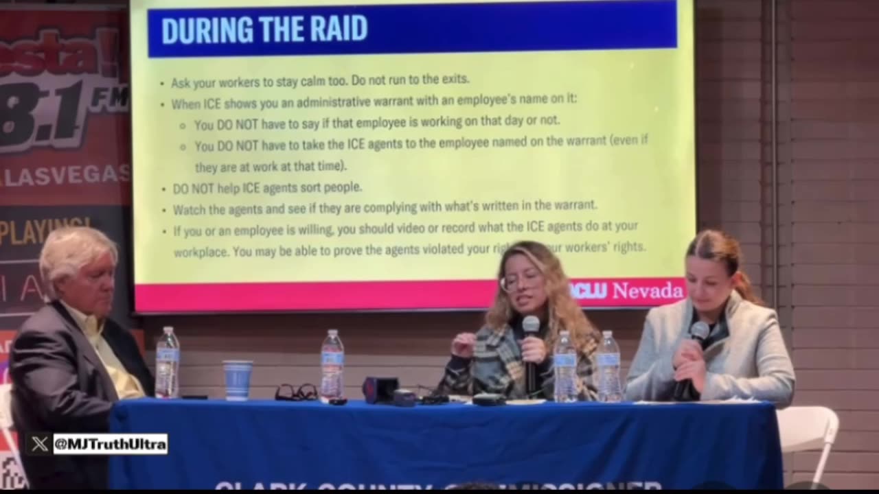 Nevada Clark County Commissioner Tick Segerblom, hosts Town Hall to help Illegal Aliens
