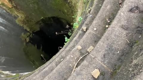 Exploring the Plughole at Ladybower Reservoir