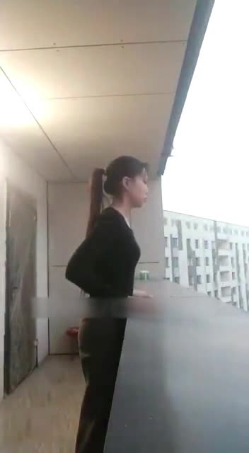 Depressed high school girl throws herself off balcony