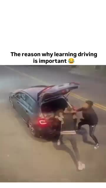 The reason why learning driving is important 😂