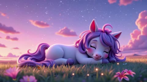 Cute Sleeping Unicorn Soothing Fantasy Sleep Music