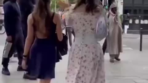 French ladies can't walk safely in Paris.