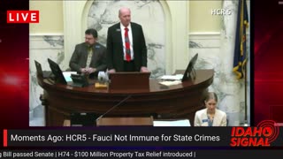 BREAKING: "Fauci Hunter" resolution passes Idaho House as Rep. Josh Tanner presents bill in House