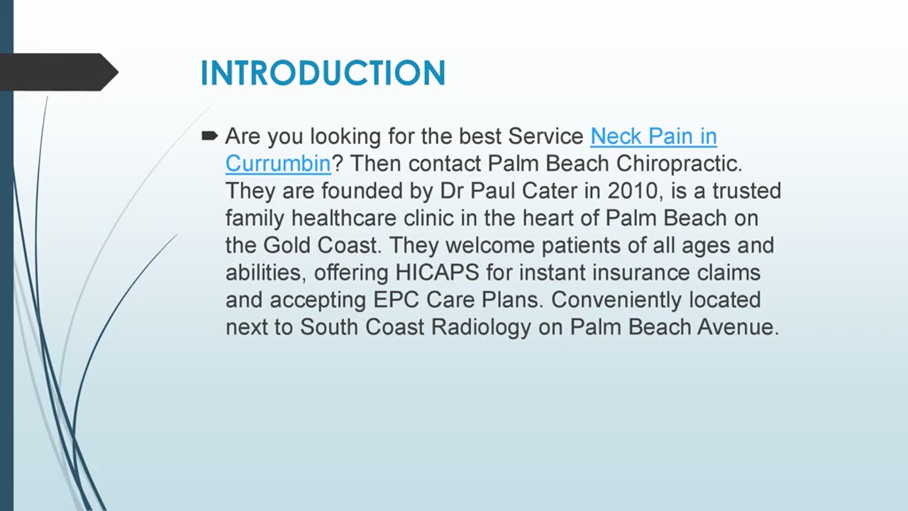 Best Service For Neck Pain in Currumbin