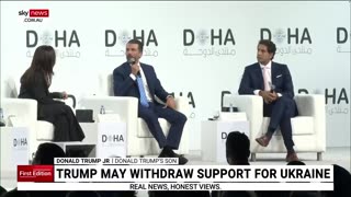 Donald Trump Jr hints at his father withdrawing support for Ukraine war effort