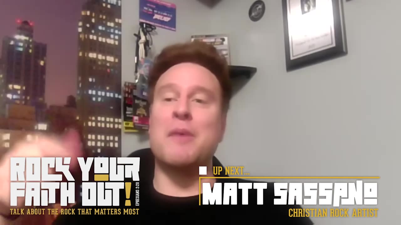Matt Sassano - Christian Rock's Chart Topping Hit Maker is Up Next on Rock Your Faith Out!