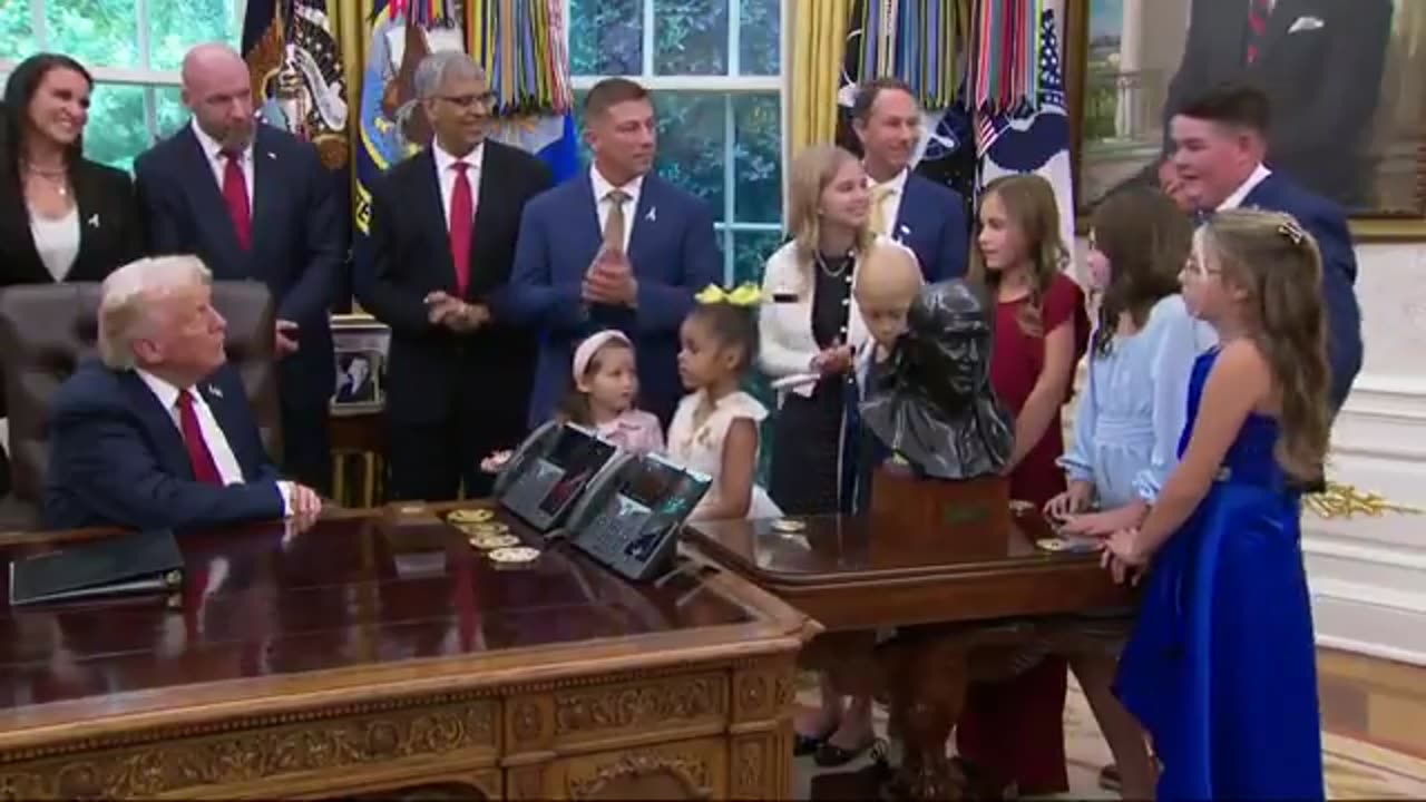 "I've had a brain tumor since I was 4 months and I'm doing great. POTUS: "And you're going to be a