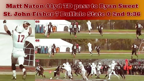 Prototype 367: St. John Fisher's Matt Naton 44yd TD pass to Ryan Sweet vs Buffalo State