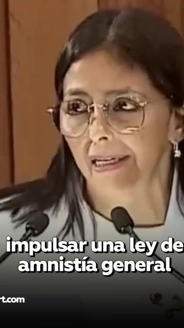 Delcy Rodríguez anuncia un proyecto de amnistía general en Venezuela