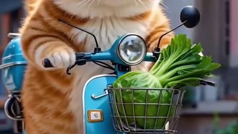 Catlovers catcooking aivideo aigenrator ,aiart ,catlover fyp funnycat funnyvideo viralvideo