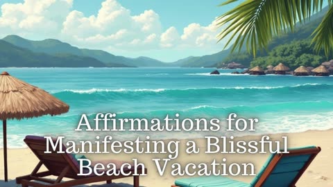 Affirmations for Manifesting a Blissful Beach Vacation | Manifest Your Dream Holiday