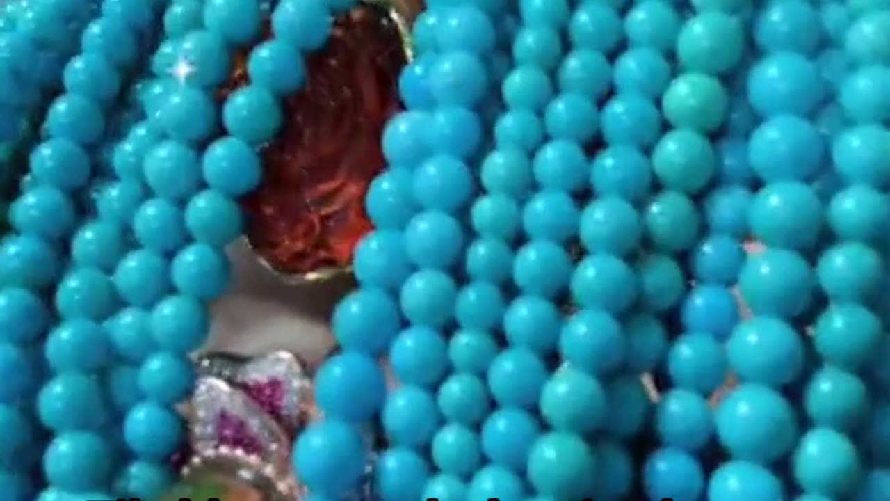 241226-6 Tile blue smooth sleeping beauty naturalsterling treatment turquoise round beads string