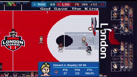 Green Hoopland Season 2: Rival week day 29 (18-5) Madrid Royals @ (13-10) London Guards