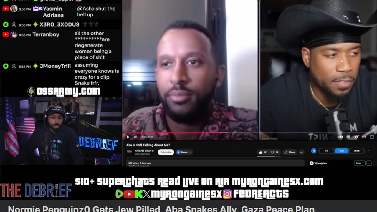 Myron asks a question