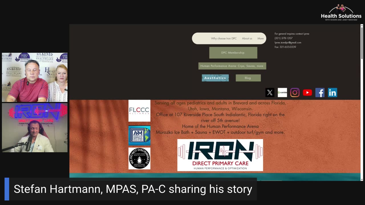 Health Solutions with Shawn & Janet: Stefan Hartmann, MPAS, PA-C Sharing His Journey in Medicine