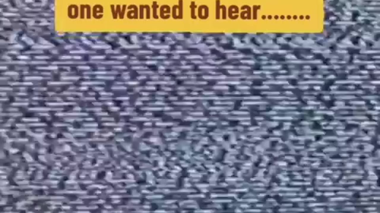 The soldier that said what no one wanted to hear...