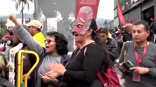 Police clash with protesters in Ecuador as national strike continues