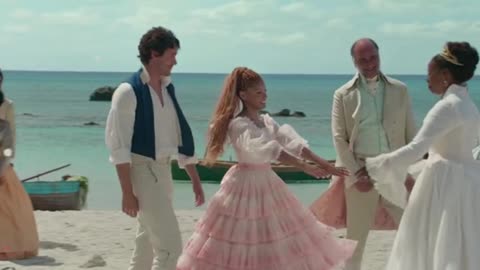 Ariel & Eric the little mermaid 2023 ariel and eric kiss and wedding