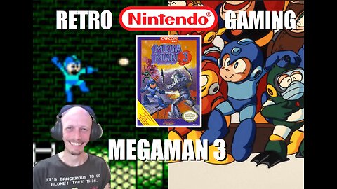 MegaMan 3 (NES): Help Dr Light & Dr Wily Build a Peace-Keeping Robot to Battle the 8 Rogue Robots