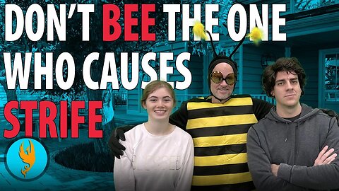 "BEE-ware" of strife & contention! (Bible Lesson about Strife) #Christian #Funny #Comedy #Scripture