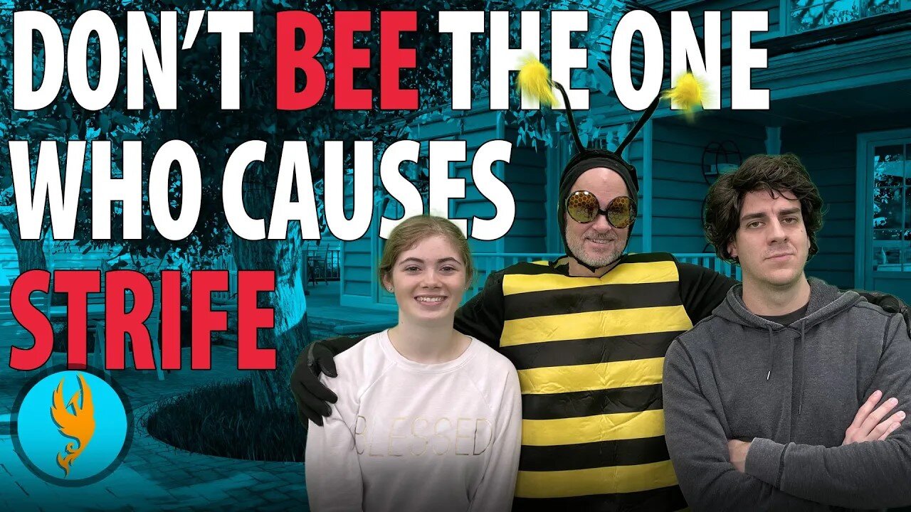 "BEE-ware" of strife & contention! (Bible Lesson about Strife) #Christian #Funny #Comedy #Scripture