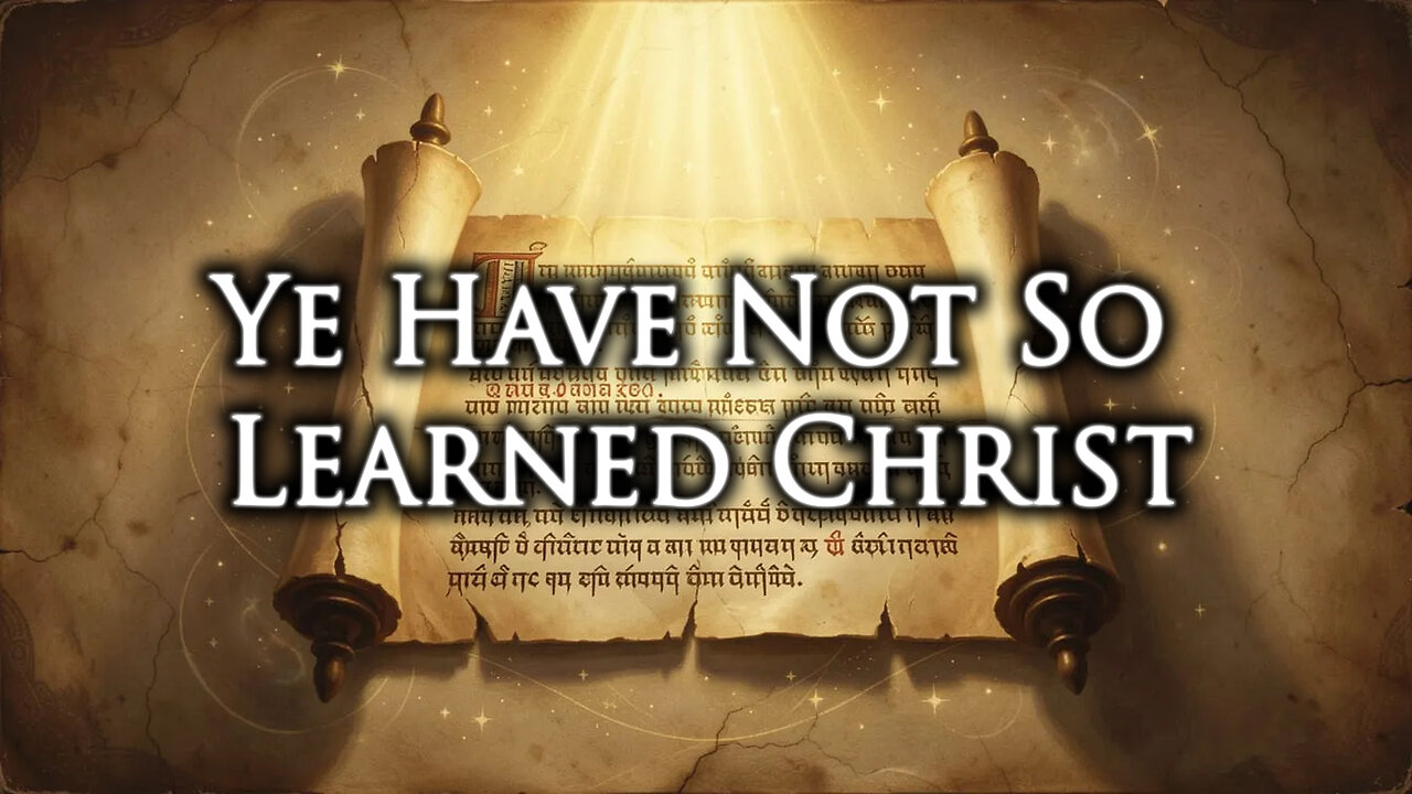 Ye Have Not So Learned Christ | Pastor Anderson