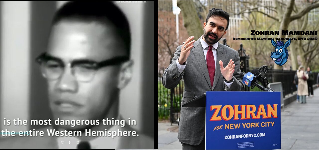 Socialist Zohran Mamdani EXPOSED: Fake Accents, Jihad Rap! Malcolm X On Puppet Black Leaders.