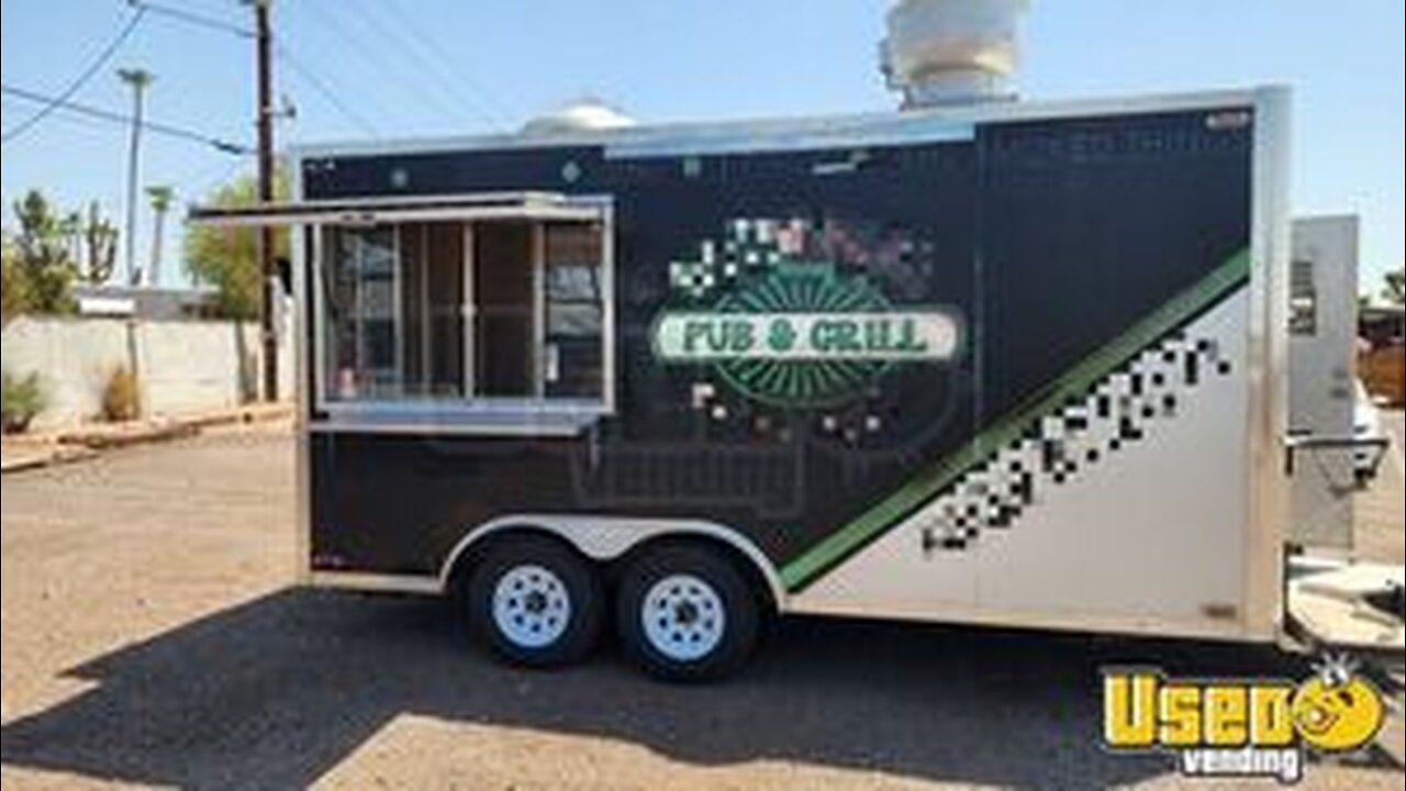 Well Maintained - 2016 16' Kitchen Food Concession Trailer with NSF Equipment for Sale in Arizona!